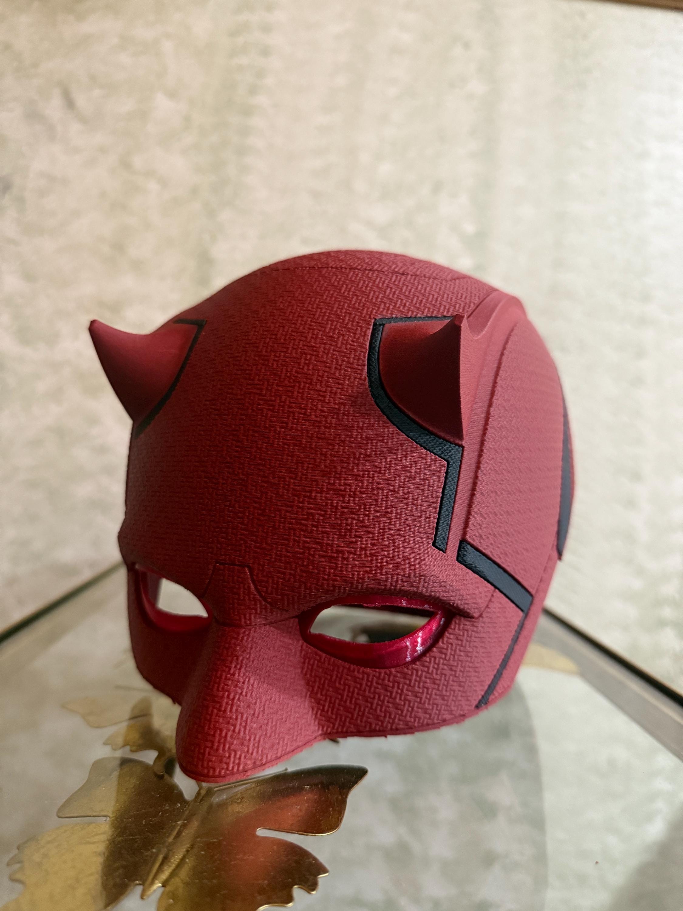 Daredevil Mask, Realistic Halloween Mask, 3D Printed Marvel Cosplay Mask, Daredevil Costume Helmet, Superhero Mask