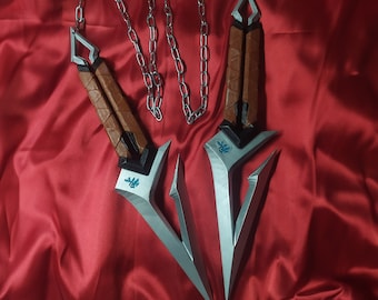 Valorant Kuronami Messer Silber Replik,Anpassbares Glow Stand Geschenk,Einzigartiges Weihnachtsgeschenk-Dekor,Geschenk Für Sie Ihn,Cosplay Prop, Martial Arts
