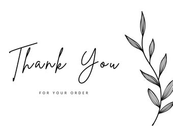 Thank you for your purchase insert