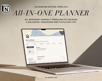 Modello Notion per il Life Planner All-In-One 2025 (download digitale)
