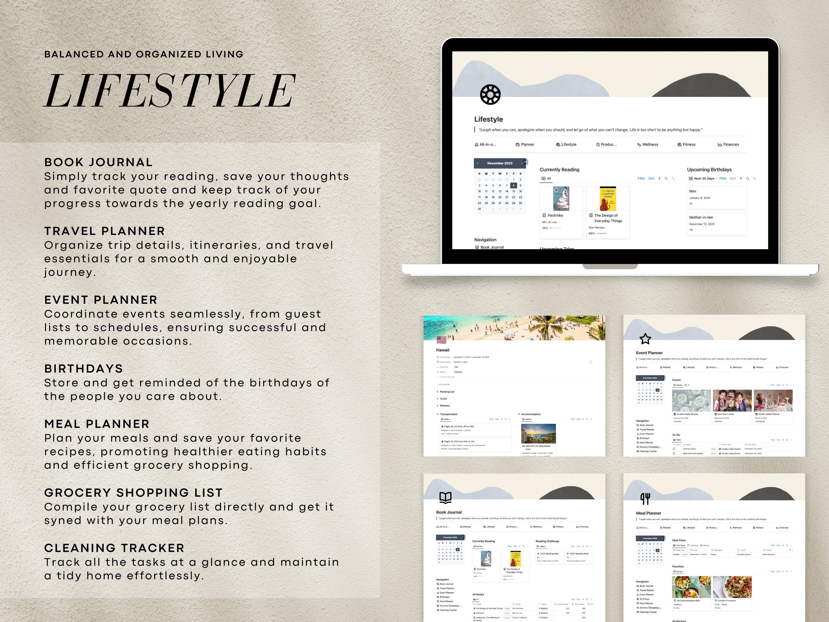 All in One Planner 2024 Notion Template Ultimate Life Planner Notion ...