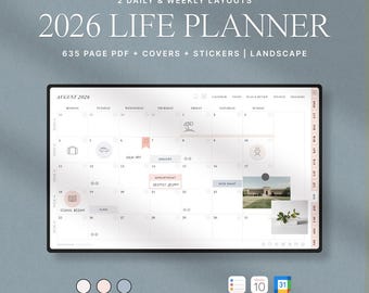 2026 Digital Life Planner – iOS Shortcuts & Google Calendar (PDF)