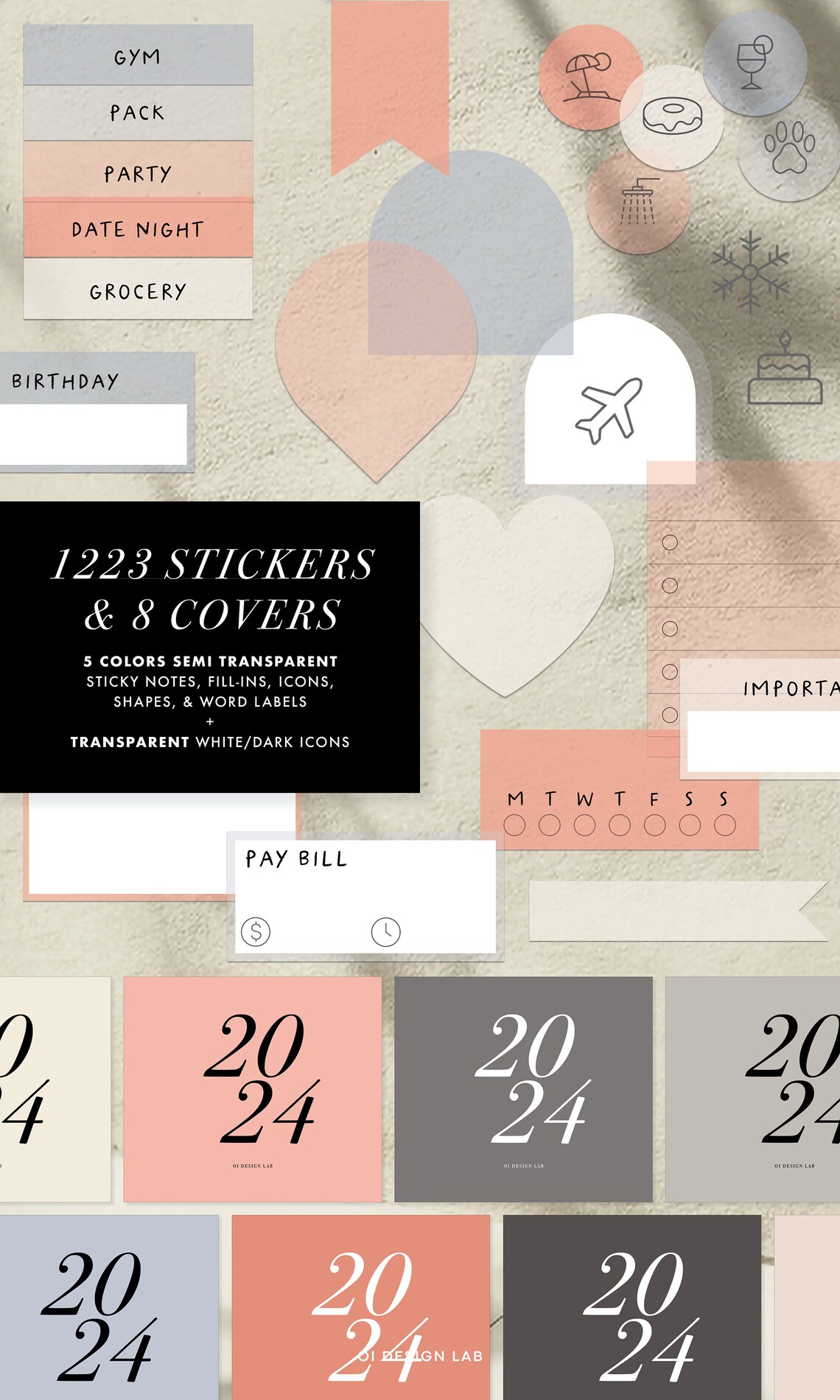 2024 Digital Planner Goodnotes Dated Life Planner With Links to Apple