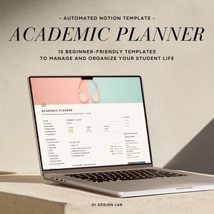 Notion Academic Planner Ultimate Student Planner Notion Template College Planner Notion University Planner Minimal Aesthetic Study Planner