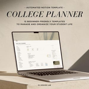 Notion College Planner Ultimate Academic Planner Notion Template Student Planner Notion University Planner Study Planner Assignment Tracker