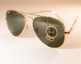 NUOVI occhiali da sole pilota classici Ray-Ban W3234 Aviator