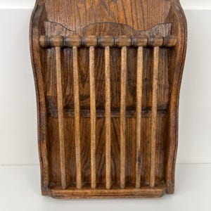 Vintage Wood Wall Letter Holder | Mid-Century Style Wall Organizer for Letters & Mail | MCM Mail Holder | Farmhouse Mail Holder | Mail