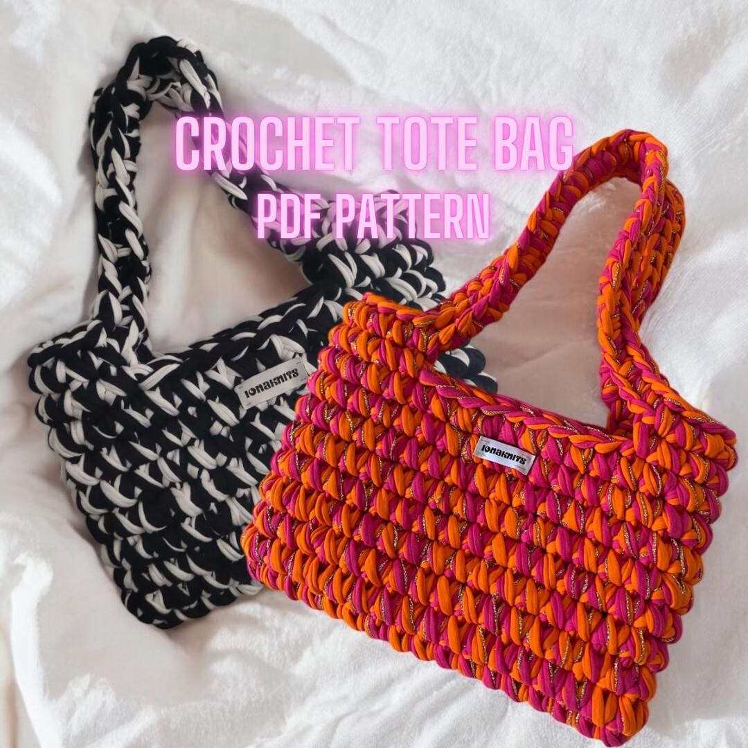 PDF Pattern Crochet Tote Bag | Beginner Friendly | Easytutorial | Video ...