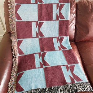 Personalized Blanket Custom Throw Blanket for Family Gift Name Blanket Cotton Decor Throw Gift Housewarming Gift Cotton Bedding SIZE LARGE