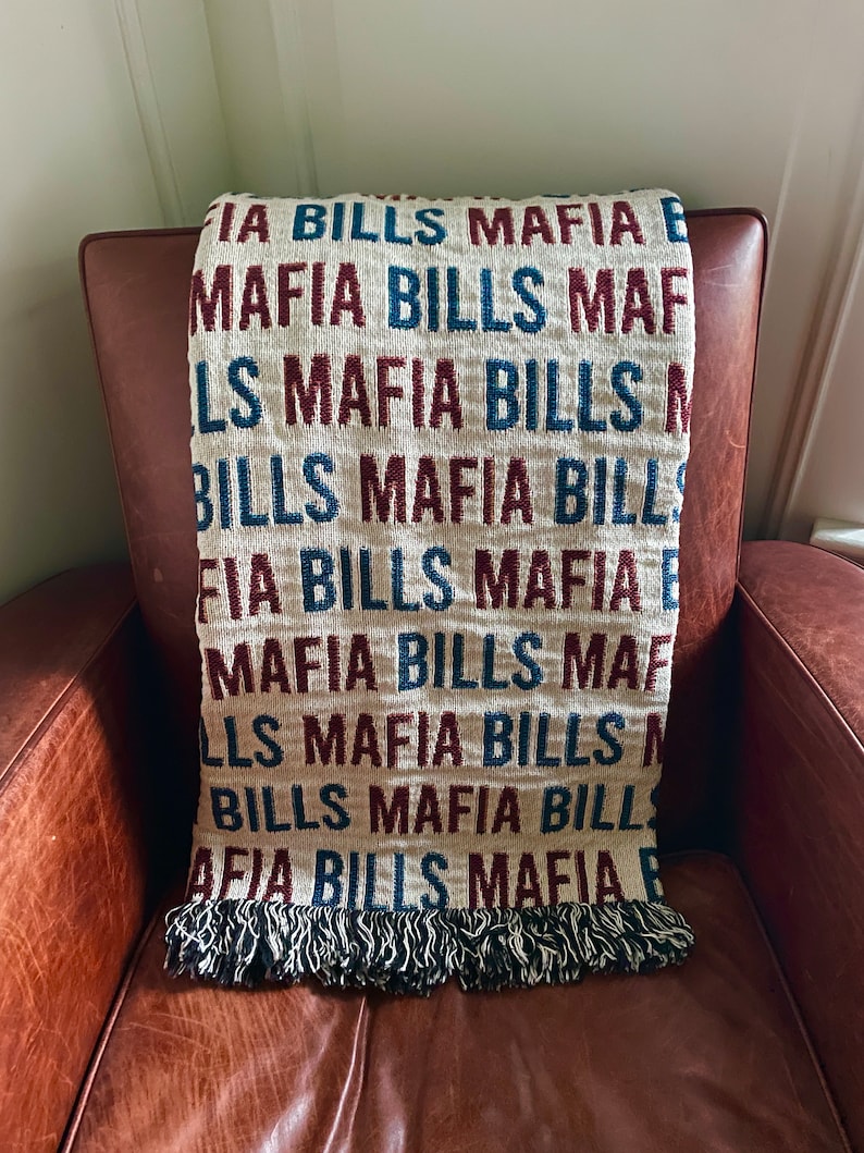 Buffalo Bills All Natural Cotton Heirloom Blanket for Bills Mafia Fans