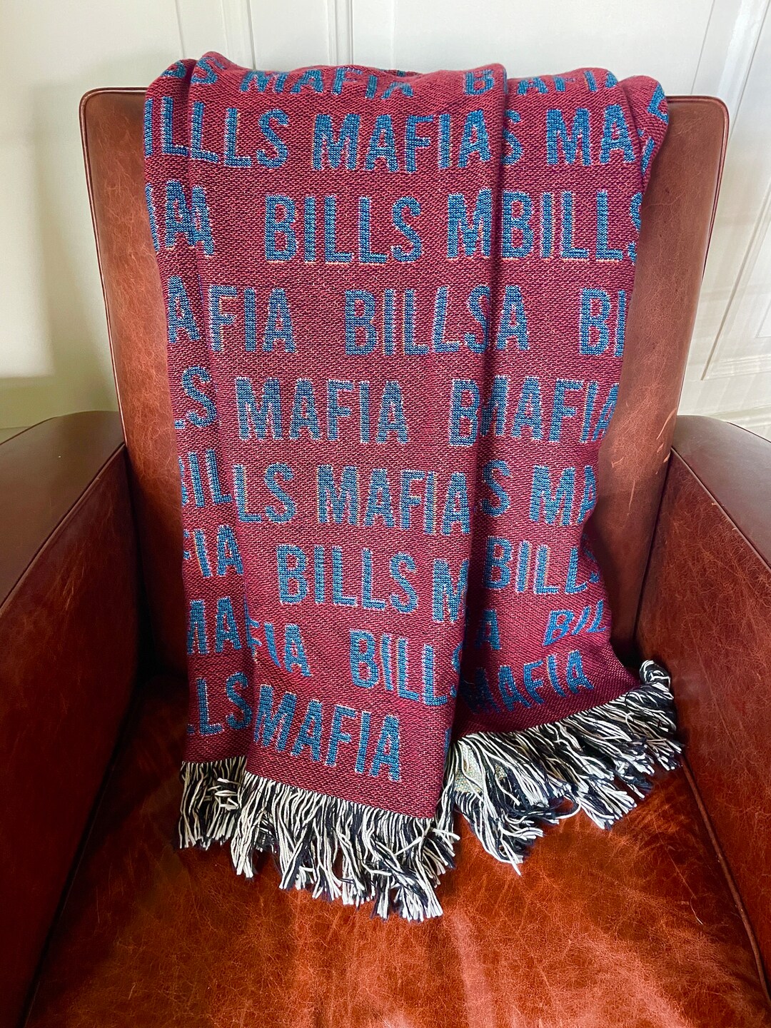 Football Gift Blanket Buffalo Bills Mafia Stadium Blanket Etsy