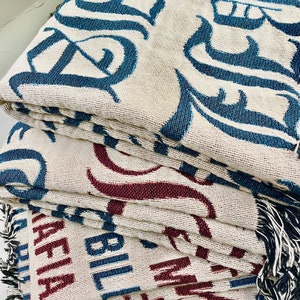 Bills Mafia Blanket All Natural Cotton Gift For Him Football Throw Blanket Josh Allen Fan Throw Blanket Bills Mafia Buffalo Football