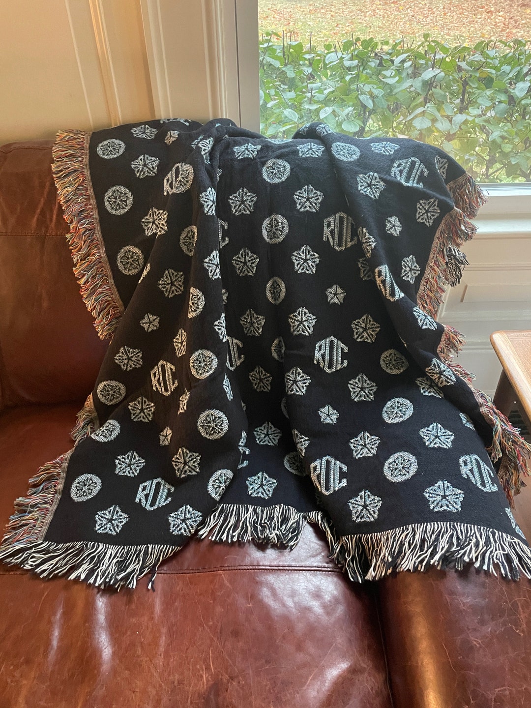 Rochester NY Cotton Woven Blanket Christmas Gift Rochester Gift for Her