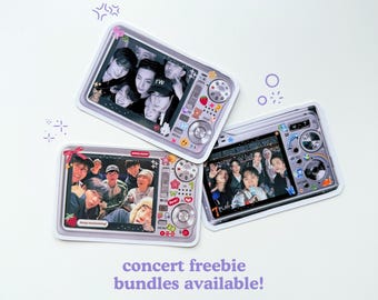 Y2K Deco Camera Stickers | OT7 Core Waterproof Sticker | Kpop Freebie Bundles
