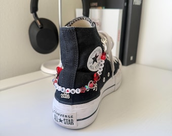 Colar de contas inspirado no álbum OT7 2026 | Produtos oficiais da turnê Kpop | Enfeite para sapatos e bolsas