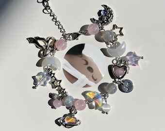Pulseira artesanal do álbum solo do Jiminie | Pulseira do Jiminie | Joias do Bangtan | Joias Kpop