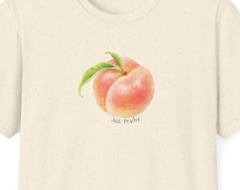 Peachy T-Shirt: Unisex Softstyle Tee for Fruit Lovers