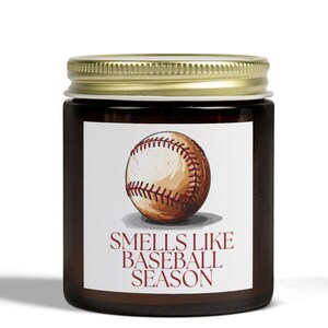 Baseball Themed Candles, Ideal for Sports Lovers, Gift for Baseball Fans, Home Decor, Candle for Game Day, Post Game Relaxation