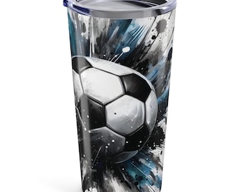 Bicchiere grafico Soccer Splash da 20 once / Pallone acquerello 2026