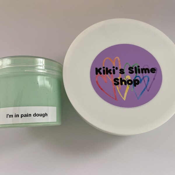 I’m in pain dough | Thick doughy clay slime | UK slime seller