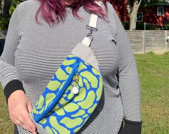 Vintage Fabric Sling Fanny Pack Bag