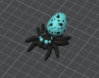Egg Spider, Articulated Egg Spider, 3D printed Egg Spider Cinderwing