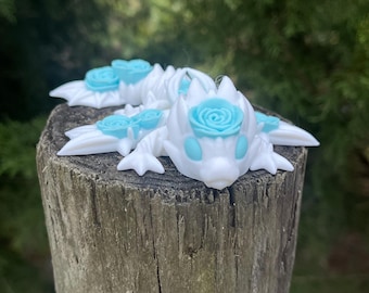 Tiny Rose Dragon Remake, Articulated Dragon, 3D printed Rose Dragon