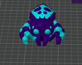 Articulated Jumping Spider, Jumping Spider, 3D printed Jumping Spider