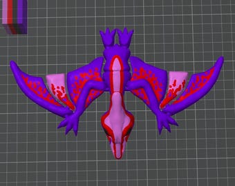 Pterodactyl, Articulated Pterodactyl, 3D printed pterodactyl Cinderwing