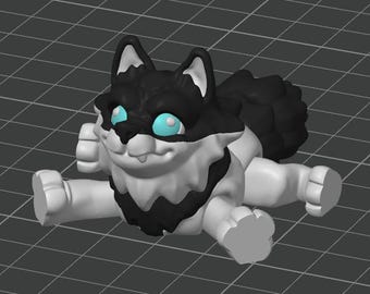 The Little Wolf, Articulated Little Wolf, 3D printed Little Wolf