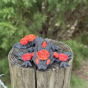 Tiny Rose Wyvern Remake, Articulated Wyvern, 3D printed Rose Wyvern