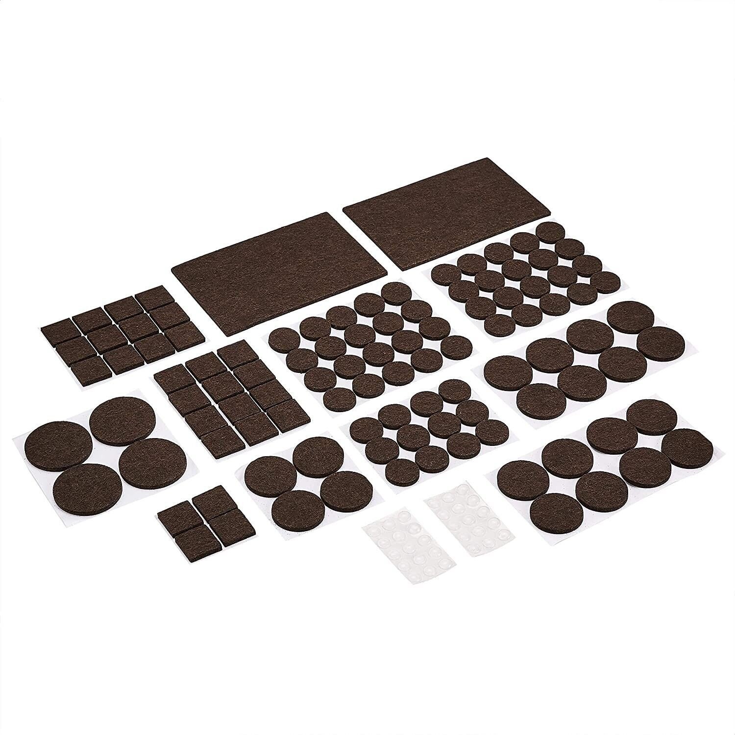 Felt Furniture Pads 136 Pieces, Felt Pads for Furniture Black 5mm Thick, Floor Savers for Furniture Anti Scratch, Best Floor Protectors with Case