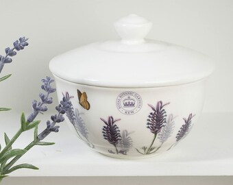 Fine China Sugar Bowl Royal Botanic Gardens Kew Lavender Collection Tableware