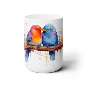 Love Bird Mug, Love Birds, Love Bird Gifts, Love Birds, Gifts for her