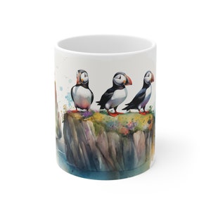 Puffin mug, Puffin lover, Puffins, Puffin Gifts,