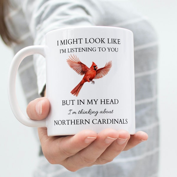 Northern Cardinal Mug, Northern Cardinal Gifts, Cardinal Enthusiast, Cute Cardinal, Cardinal Mom Dad, Birdwatcher Coffee Cup, West Virginia