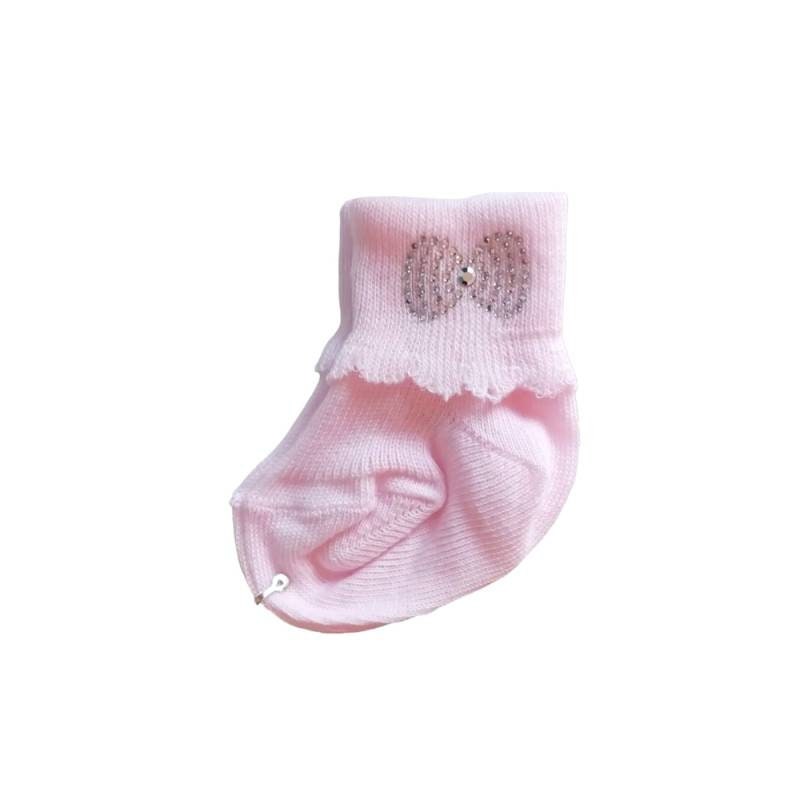 Handmade Pure Cotton Baby Socks - Pink