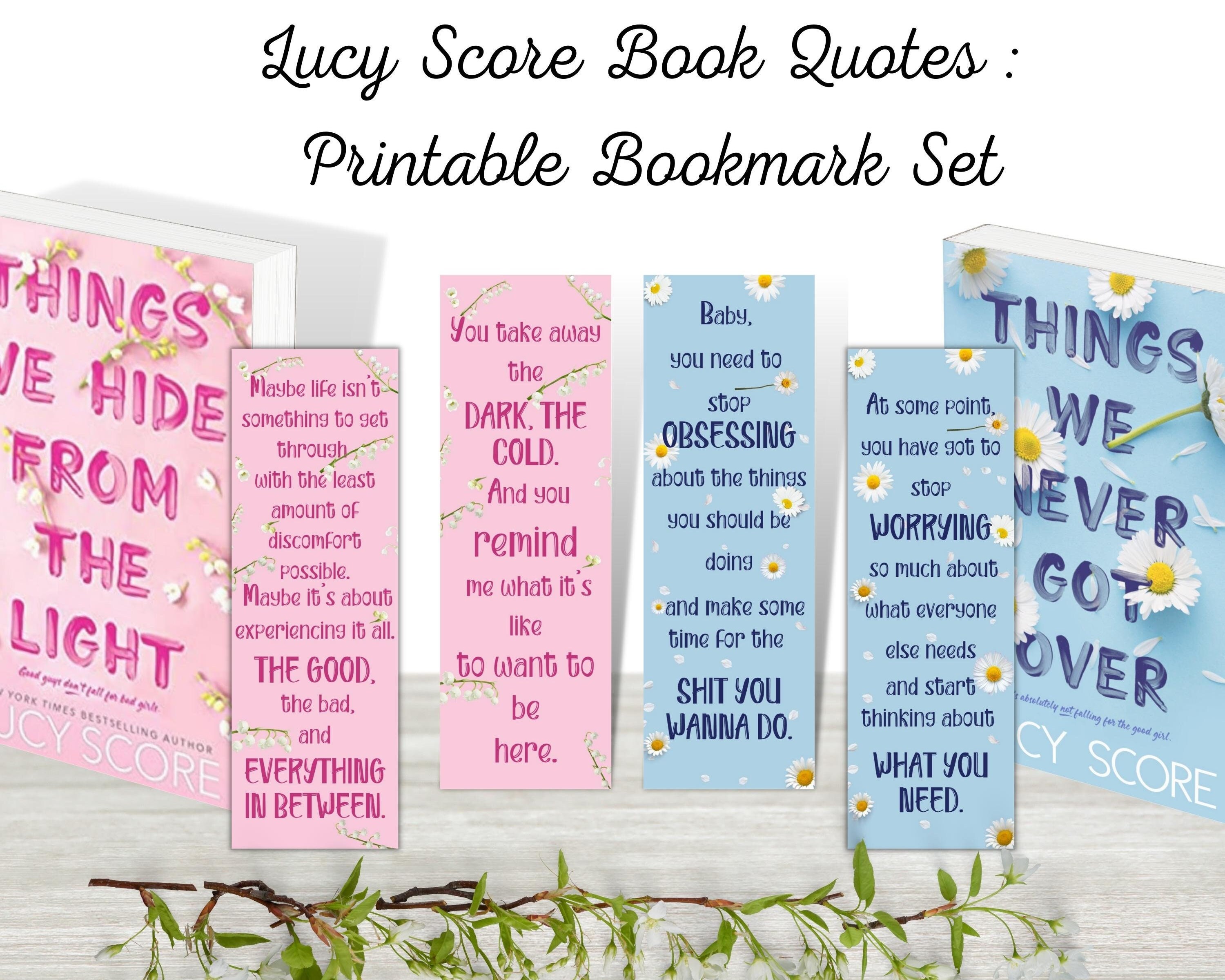 Lucy Score Bookmark Quotes From Books 