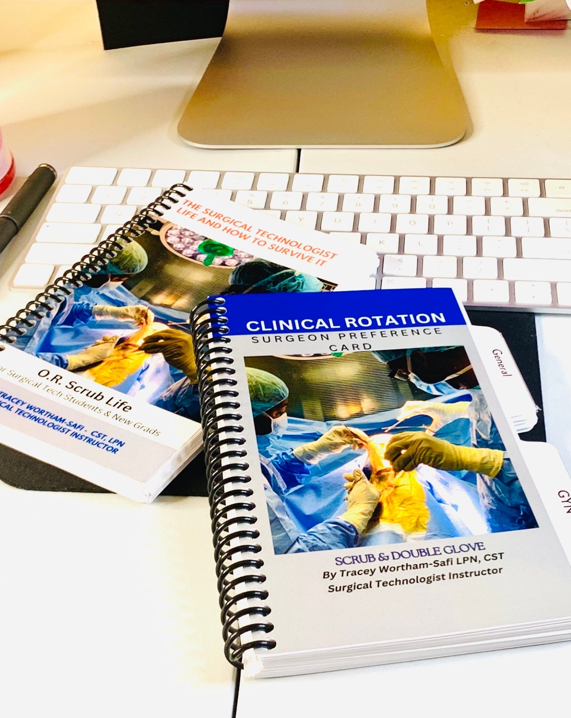 Surgical Tech Guide Book & Surgeon Preference Card Notebook Combo
