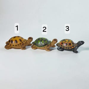 Tortoise Turtle Polyresin Hand Painted Poly Resin Realistic Garden Decor Statue Country Farm Yard Ornament Lawn Decor