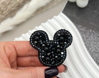 Mickey Mouse beaded brooch, mickey mouse pin, disney mickey pin