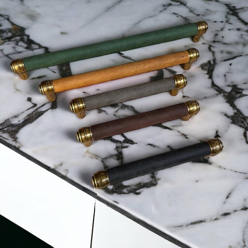 leather drawer pull