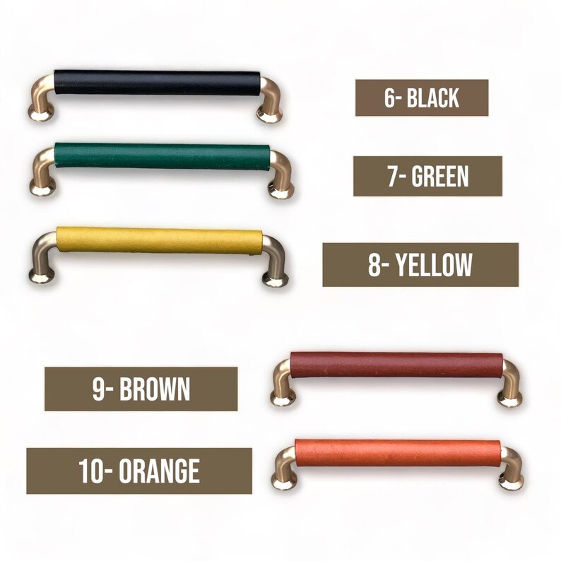 Timeless Leather Drawer Pulls, Leather Door Handles, Door Pull