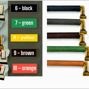 May include: A diagram showing the color codes for electrical wires. The wires are labeled with numbers and colors, such as 1-black, 2-gray, 3-dark brown, 4-green, 5-light brown, 6-black, 7-green, 8-yellow, 9-brown, and 10-orange.