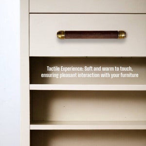 leather cupboard handles
