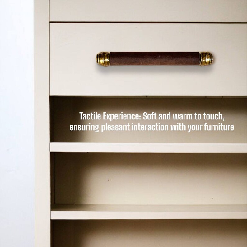 leather cupboard handles