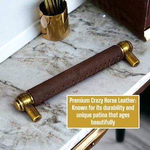 leather door handles