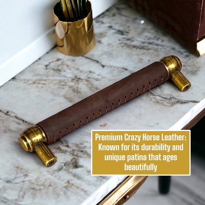 leather door handles