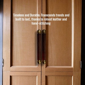 leather door pulls