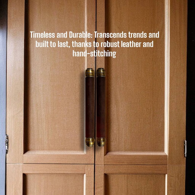 leather door pulls